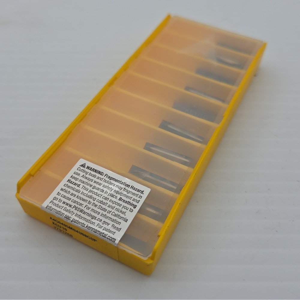 Kennametal A4G0405M04U08GUP KCU10 Carbide Grooving Cut-Off Inserts 10pk
